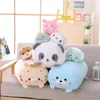 Bonecas de pelúcia 20cm Cavai Animal Dinossauro Porco Gato Urso Brinquedo Macio Panda Hamster Elefante Veado Boneca Bebê Travesseiro Presente de Aniversário 231117