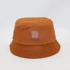 2023 Snapbacks Spot Europejski i amerykańska odzież robocza Vintage Short Brim Fisherman Folding Flat Top Skórzana Etykieta Basin Hat Street Dance Hip Hop Visor Hat1