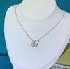 Fritillaria Lucky Fourf-fogli Clover Necklace Pretty Necklace Designer per Women Valentine's Gift Designer Gioielli affrancati gratuiti.