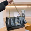 Woman Monacos Shoulder Bags designer bag luxury handbag chain tote bag Medium Black Totes Gold Letters Leather 5A Quality