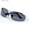 Occhiali da sole da guida da uomo occhiali da sole polarizzati moda occhiali cool maschile designer di marca Polaroid Oculos occhiali da sole nero grigio argento marrone Q231120