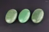 Figuras decorativas Green Aventurine Quartz Masaje caído Mineral Cristal Polido Pulido Pedra de palma para regalos de fiesta