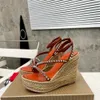 Spiked heel sandals Woven sole punk Solid color lambskin platform designer Factory footwear with box