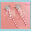 Other Event Party Supplies Favor Kids Wings Glitter Star Magic Wands Fancy Dress Cosplay Fairy Gradient Color Butterfly Wing Tasse Dh63L