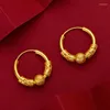 Dingle örhängen riktig 14k gul guld färg droppe örhänge för kvinnor romantiska smycken lyx stud bröllop födelsedagspresent