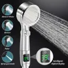 Soffioni doccia per bagno Testa Display intelligente della temperatura LED 4 modalità Accessori per spruzzatori a risparmio idrico ad alta pressione regolabili 231117