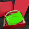 Män väskor jingle d designer handväska oval bokstavskoppling bgas löstagbart handtag bekvämt enkel design Borse Blue Green Red Pink Bag Multicolor Practical XB009 E23