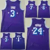 City Basketball a gagné des maillots DAngelo Russell 1 Man Austin Reaves 15 LeBron James 23 pour les fans de sport Chemise classique cousue noir violet jaune blanc bleu