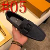 1-40-model Rozmiar 38-47 Luksusowy projektant Men Men Menafers Buty Soft Moccasins Summer Buty Man Wysokiej jakości męskie buty