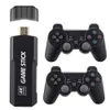 Портативные игровые игроки Game Stick x2 Ностальгический хост 32G 4K HD HDTV GD10 Retro Video Games Console с двумя беспроводными контроллером, встроенными в 10000 игр для детей подарок