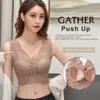 Bras nefes alabilen kadın yelek seksi dantel sutyen güzellik sırt kadın tel bedava push up braliette iç çamaşırları kablosuz kablosuz topla p230417