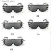 Lunettes de soleil Steampunk Rivet Spike Wild Rock Bar Lunettes de soleil Lunettes Femmes Hommes Y2k Punk Lunettes de soleil Métal Futuriste Zonnebrillen Dames 2022 Q231120