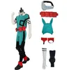 Anime My Hero Academia Cosplay Midoriya Izuku Deku Battle Cosplay Kostüm Unisex Kostüm Set Halloween Perücke Haar G09254487427