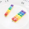 10st Rainbow Building Block Toy Brick Harts Charms hänge för örhänge Keychain Diy Decoration Fashion Jewelry Accessories Fashion Jewelrycharms Jewelry