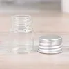 Lagringsflaskor 20 st aluminium cap 5 ml mini rörglas önskar burkar för hantverksdekoration