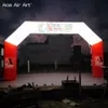 7mwx4mh ou arco de raciocínio inflável personalizado para eventos Arco de linha de chegada inflável promocional com luzes para jogo/evento esportivo ao ar livre