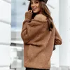 Damestruien Grote maten Herfst Winter Damestruien met lange mouwen Pullovers Losse oversized sexy O-hals Gebreide warme trui Damestrui 231118