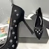 2023, zapatos de tacón para mujer, zapatos de boda para mujer, sandalias de tacón alto, moda desnuda, correas de tobillo, zapatos con remaches, zapatos de tacón alto sexis, zapatos de novia, talla 35-40-343