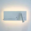 Applique murale moderne applique décor à la maison chevet Led Spot luminaire intérieur éclairage salon sans fil charge étude allée Usb