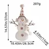 Christmas Decorations Desktop Snowman Doll Exquisite Looking Durable Material Christmas Party Decor Perfect for Home Garden Decoration 231117