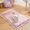 Chenils stylos mignon lavable doux en peluche tapis de lit pour animaux de compagnie ménage universel matelas pour animaux de compagnie pour intérieur chat chien 231117