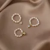 Bandringar nya sötvattenglaspärlade elastiska ring minimalistiska finger smycken stjärna hjärtringar för kvinnor parti geometriska smycken aa230417