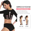 Överarmstolpe Slimmer Compression Sleeves Posture Corrector Tops Formewear for Women Slimming Vest