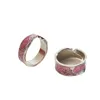 Cluster ringen mode roze sterren patroon voor vrouwen mannenliefhebber ring sets vriendschap verloving bruiloft open match sieraden cadeaucluster