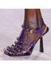 2023 nuovi sandali scarpe trasparenti in cristallo tacco alto scarpe da donna di marca di lusso scarpe da donna estive trasparenti con tacco alto