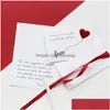 グリーティングカードクリエイティブブロンズホワイトラブハガキの結婚式の招待状のグリーティングカード彼女のバレンタインサンクスギビングデイDHTRAの記念日
