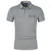 S-4xl Bestseller Nowa koszula polo Men Men krótkie rękawowe koszule Casual Shirts Mans Solid Classic T Shirt