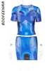 Robe deux pièces BOOFEENAA 3D Body Print Dress Sets Sexy Summer Clothes for Women 2 Piece Jupe Set Y2k Streetwear In Matching Sets C96BH18 230417