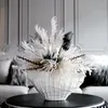 Vaser modern designer special lättnad snidad stor vas blomma pott keramisk konst vardagsrum dekor simulering arrangemang