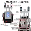 Crioterapia Massaggio corpo Congelamento dei grassi Criolipolisi Macchina dimagrante 3 Teste criogeniche Rimozione del doppio mento Dispositivo portatile per la perdita di peso