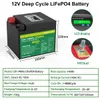 12V 100AH 140AH LiFePO4 Akku Grand A Zellen Lithium Eisenphosphat Bulit-in BMS Akku für Bootsmotor Solar