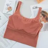 Reggiseno sportivo per abbigliamento da yoga per le donne Canotta superiore senza anello in acciaio Scollo a U Spalle larghe Biancheria intima avvolta da palestra per la schiena bella da corsa