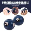 Decorative Figurines Hand Baoding Exercise Chinese Health Enamel Sound Stress Asian Handball Fitness Relieve Vintage Blue Traditional Finger