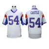 Moive Football Blue Mountain State Jersey 7 Alex Moran 54 Thad Castle College Home Blue Away White All Stitched Breathable University For Sport Fans Embroidery