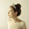 Kopfbedeckungen O865 Schwere Arbeit Hochzeit Prinzessin Tiara Kronen Fee Kristall Mini Strass Brautkrone Für Party