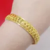 Pulseira de punho de mangueira feminina Moda sólida 18K Gold amarelo cheio de joalheria clássica e cheia de ouro
