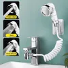 Bathroom Shower Heads 3 Modes Adjustable Wash Face Basin Faucet External Accessories Nozzle Head Hair HandHeld Telescopic Show V8X5 231117