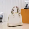 Designer Shell Tote Bag Fashion Women Alma BB Handväskor Classic Messenger Bag äkta läder axelväska handväska