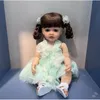인형 55cm Reborn Dolls 전신 실리콘 비닐 인형 뷰티 긴 머리 소녀 생명의 유아용 베이비 베티 공주 Bebe 231118