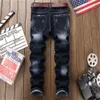 Heren jeans menanans denim recht versleten Europese en Amerikaanse klassieke lang merkmodemerkbroek 230418