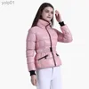 レディースダウンパーカーサンテロン冬のピンクパーカスパフパフジャケット女性用コートとベルトファッションのソリッドウォームアウターウェアカジュアルアウトドア衣料品l231118