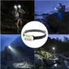 Headlamps Inductive Headlight Mini LED Charging Camping Flashlight Led Installation Strong Light Fishing Portable 231117