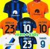 23 24 Lukaku Soccer Jerseys Barella Correa Inters Milan Giroud Ibrahimovic Lautaro Milans Theo Brahim Dzeko Football Shird 2023 2024ユニフォームメンキッズキットセットセット