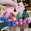 Children's Tied Ponytail Double Ended Rubber Band, Bead Headrope, Elastic Braided Hair Loop, Girl Headrope