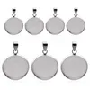 10pcs/lot Fit 10 12 16 20 30mm Stainless Steel Resin Blank Cabochon BaseTray Setting Bezels Pendant Charms FOR Jewelry Making Jewelry MakingJewelry Findings