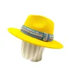 Basker fedora hatt kvinnors mode vinter lyxiga män party dekoration lila panama gorras para mujer